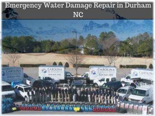 Emergency Water Damage Repair in Durham NC