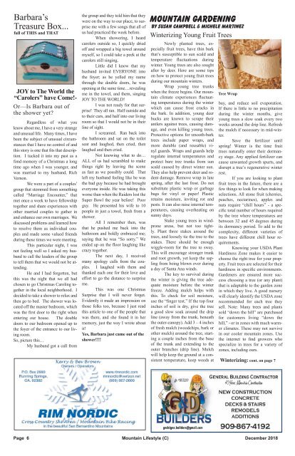 December 2018-Mountain Lifestyle-Crestline &amp; Lake Arrowhead edition