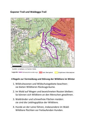 Infotafel Schneeschuhtrails 