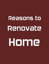 Reasons  To Renovate Home