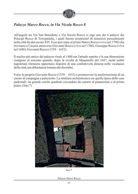 l&#039;insula casoriana dei Rocco di torrepadula  stampato