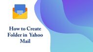Create Folder in Yahoo Mail