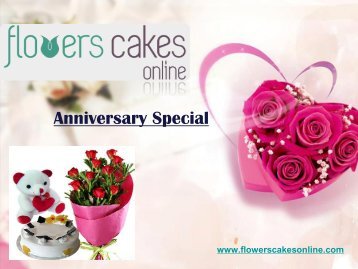 Anniversary Flowers And Cakes in India-converted