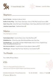 christmas and Cork birthday parties at soho