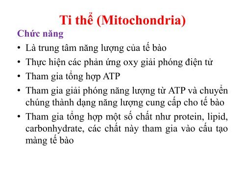 BÀI GIẢNG SINH HỌC VI SINH - BIỆN THỊ LAN THANH - TRƯỜNG ĐẠI HỌC NÔNG LÂM TP. HCM