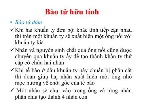 BÀI GIẢNG SINH HỌC VI SINH - BIỆN THỊ LAN THANH - TRƯỜNG ĐẠI HỌC NÔNG LÂM TP. HCM