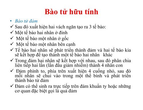 BÀI GIẢNG SINH HỌC VI SINH - BIỆN THỊ LAN THANH - TRƯỜNG ĐẠI HỌC NÔNG LÂM TP. HCM