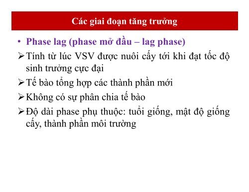 BÀI GIẢNG SINH HỌC VI SINH - BIỆN THỊ LAN THANH - TRƯỜNG ĐẠI HỌC NÔNG LÂM TP. HCM