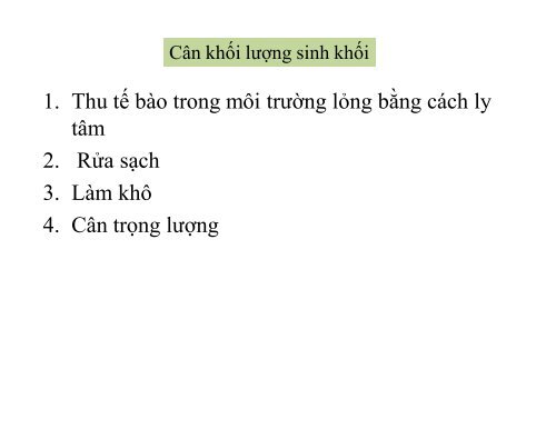 BÀI GIẢNG SINH HỌC VI SINH - BIỆN THỊ LAN THANH - TRƯỜNG ĐẠI HỌC NÔNG LÂM TP. HCM