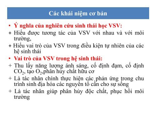 BÀI GIẢNG SINH HỌC VI SINH - BIỆN THỊ LAN THANH - TRƯỜNG ĐẠI HỌC NÔNG LÂM TP. HCM