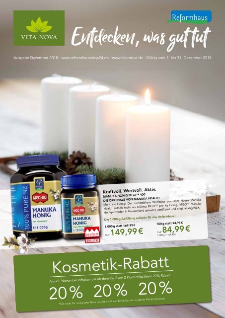Vita Nova Angebote Dezember 2018