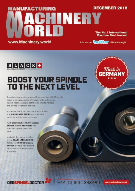 Manufacturing Machinery World December 2018