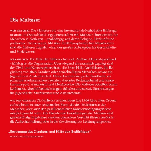 Malteser Imagebroschüre 2018 Auflage 2