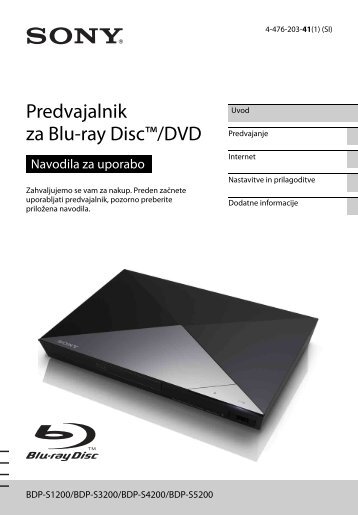 Sony BDP-S1200 - BDP-S1200  Sloveno