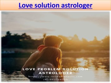 Love solution astrologer