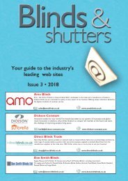 Blinds & Shutters Web Guide - Issue 3/2018