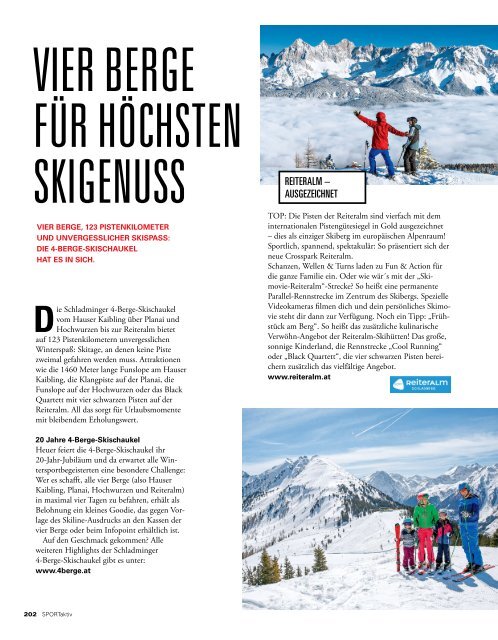 SPORTaktiv Winterguide 2018