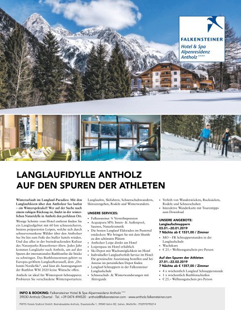 SPORTaktiv Winterguide 2018