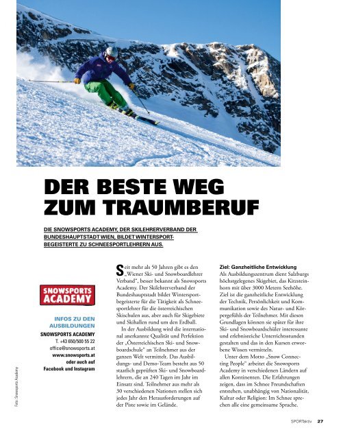 SPORTaktiv Winterguide 2018