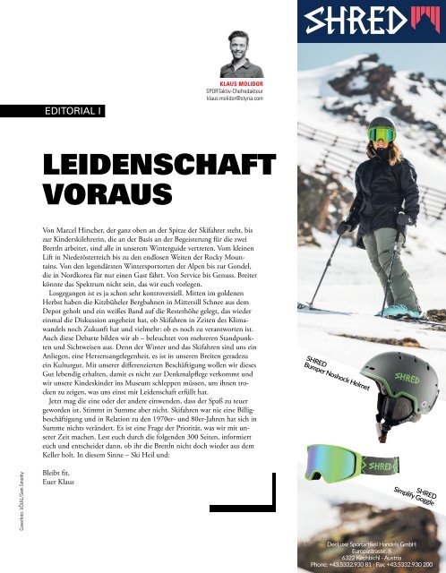 SPORTaktiv Winterguide 2018