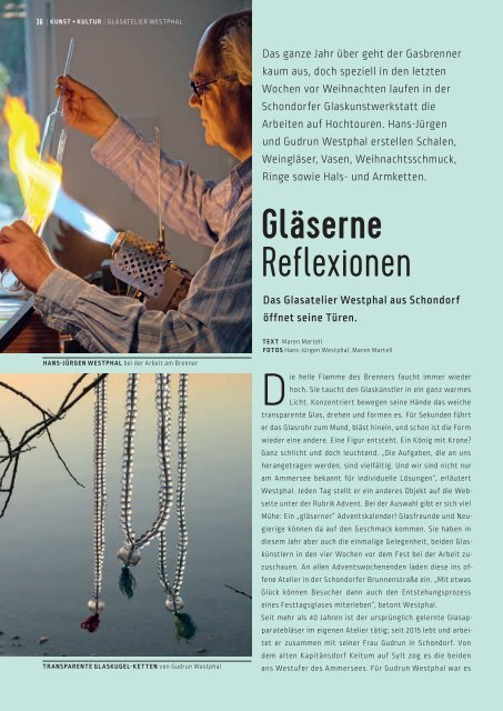 SchlossMagazin Fünfseenland Dezember 2018