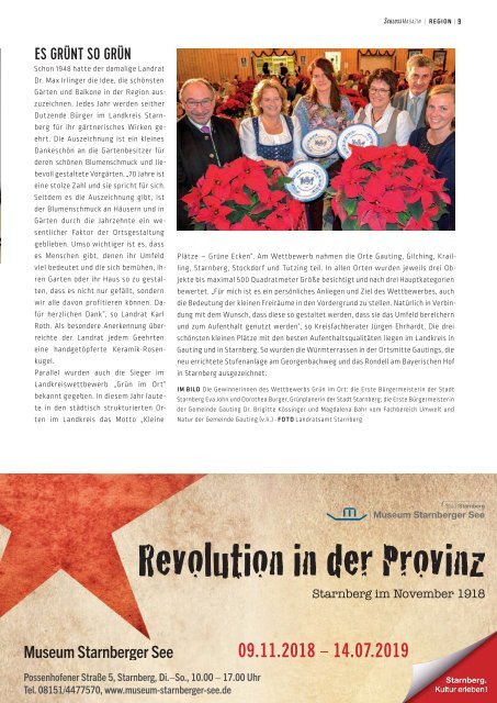 SchlossMagazin Fünfseenland Dezember 2018