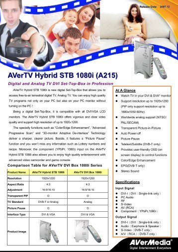 AVerTV Hybrid STB 1080i (A215) - Medium