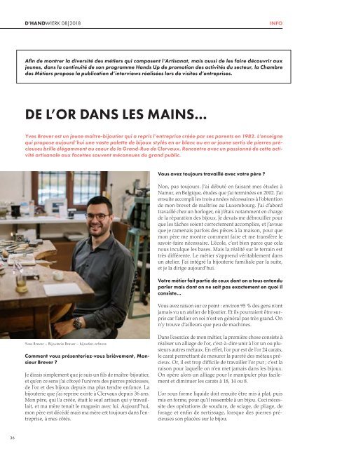 D'HANDWIERK 8 / 2018