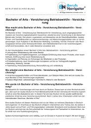 Bachelor of Arts - Versicherung Betriebswirt/in - Versicherung - UKF.tv