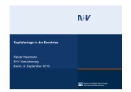 Kapitalanlage in der Eurokrise Rainer Neumann R+V Versicherung ...