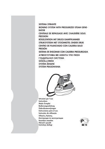 Delonghi VVX815 / PRO835 / PRO815 - SchÃ©mas de prÃ©sentation gÃ©nÃ©rale - Autres langues - De'Longhi - VVX815 / PRO835 / PRO815 - SchÃ©mas de prÃ©sentation gÃ©nÃ©rale