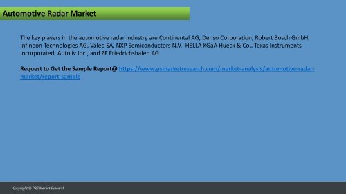 Automotive Radar Market Research Report: Growth and Demand Forecast, 2016–2023