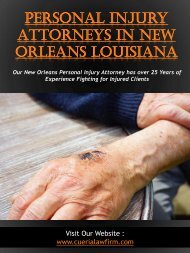 Personal Injury Attorneys In New Orleans Louisiana