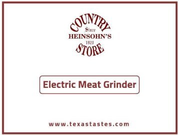 Shop Electric Meat Grinder – Texastastes