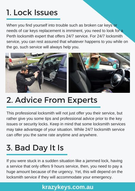 Advantages of Hiring 24/7 Automotive Locksmith Service | Krazy Keys