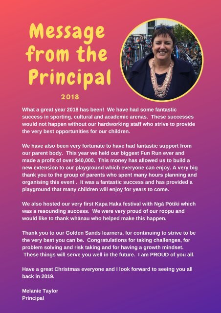 2. Principal Message 2018