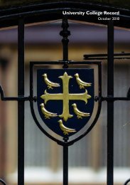 University College Oxford Record 2019