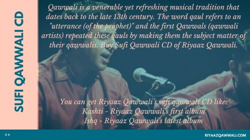 Buy Riyaaz Qawwali’s Sufi Qawwali CD