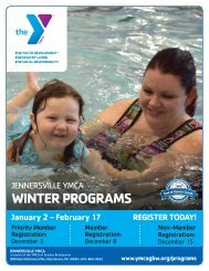 Jennersville YMCA - Winter Program Guide 2019