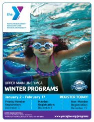 Upper Main Line YMCA - Winter Program Guide 2019