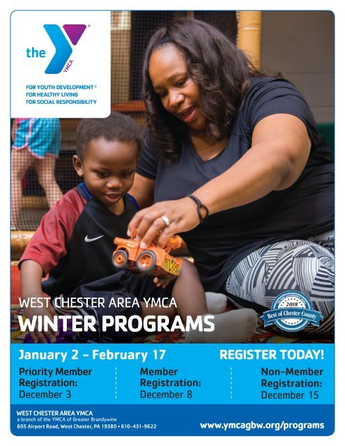 West Chester Area YMCA - Winter Program Guide 2019