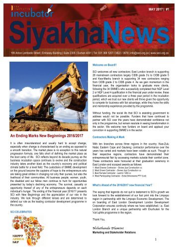 Siyakha News - May 2017 Issue