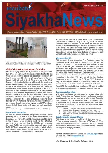 Siyakha News - September 2018 Issue