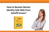 How to Resolve Norton Identity Safe Web Form Autofill Issues?