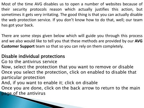 How can someone disable browsing protection on AVG Antivirus?