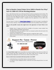 How to Resolve Canon Printer Error 6000 in Hassle-Free Way? Call +61-1800-431-295 for Working Solution