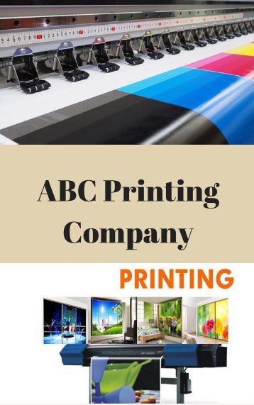 Popular Types of Printing Services