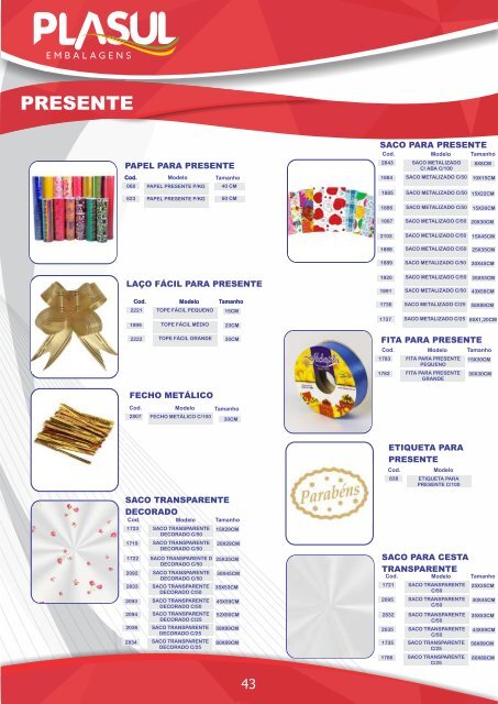 Catalogo Plasul 2019