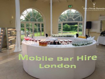 Mobile Bar Hire London- Best Option for Outdoor Party 