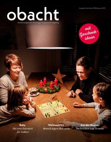 obacht Familienmagazin Dezember 2018/Januar 2019